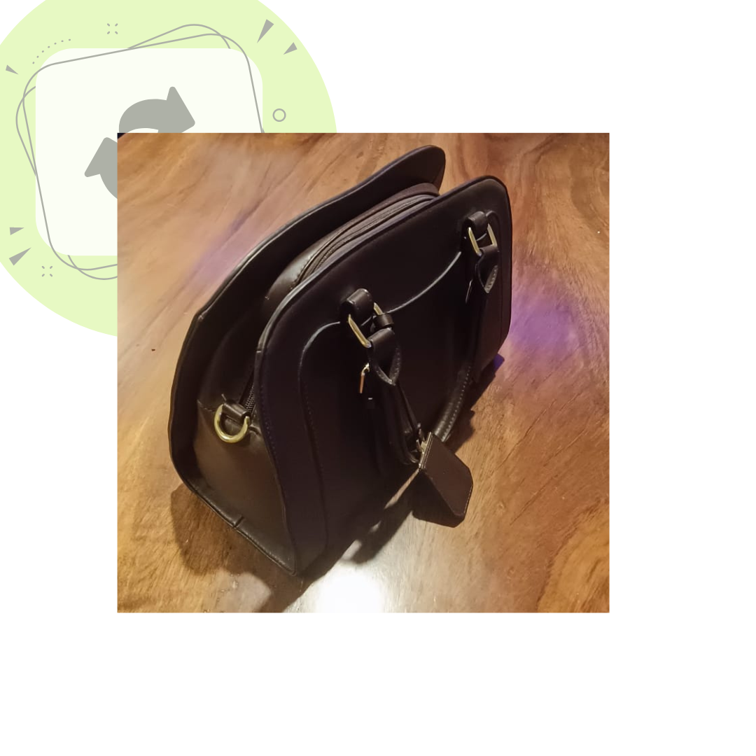 Bolsa Cafe de Piel - 2da Mano