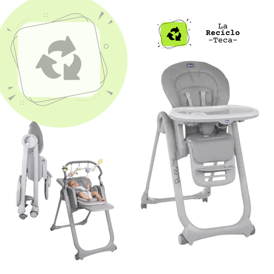 Silla para Bebé marca Chicco, gris- 2da mano