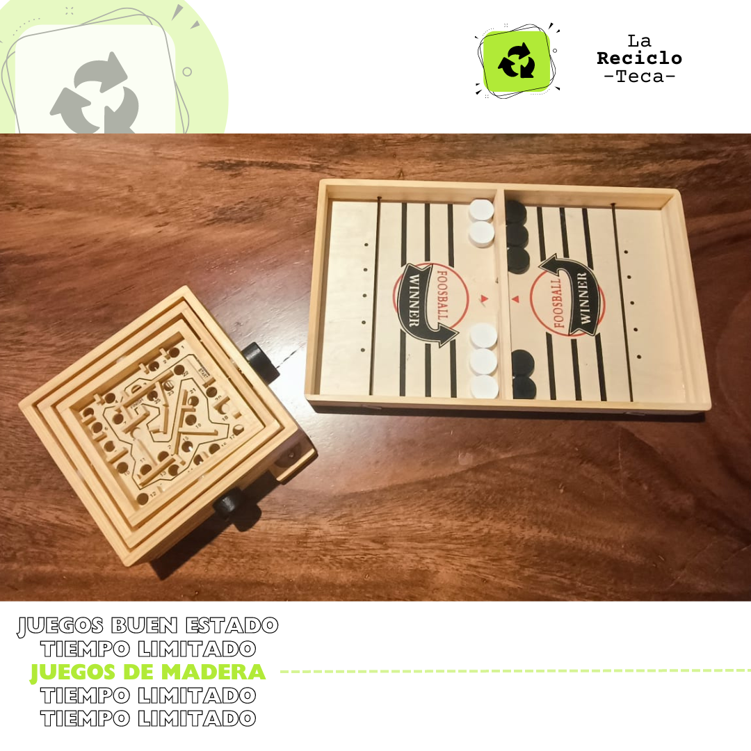 Hockey y Laberinto de Madera - Seminuevos (unicas piezas)
